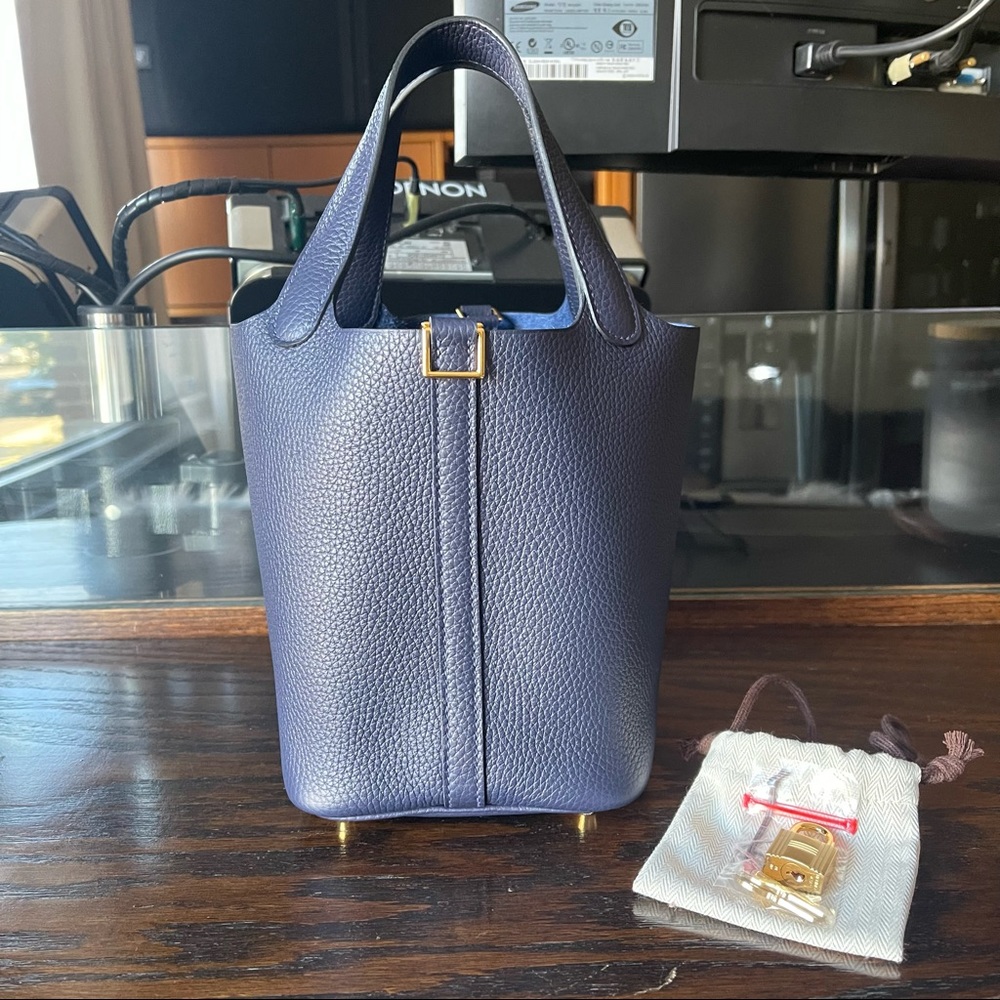 ❌SOlD❌Hermes Picotin 18 Gold Hardware blue nuit